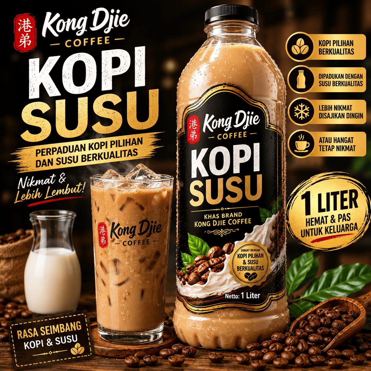 Kopi Susu Kedai Kopi Kong Djie